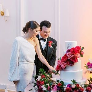 Retrofête White Sequins Dress